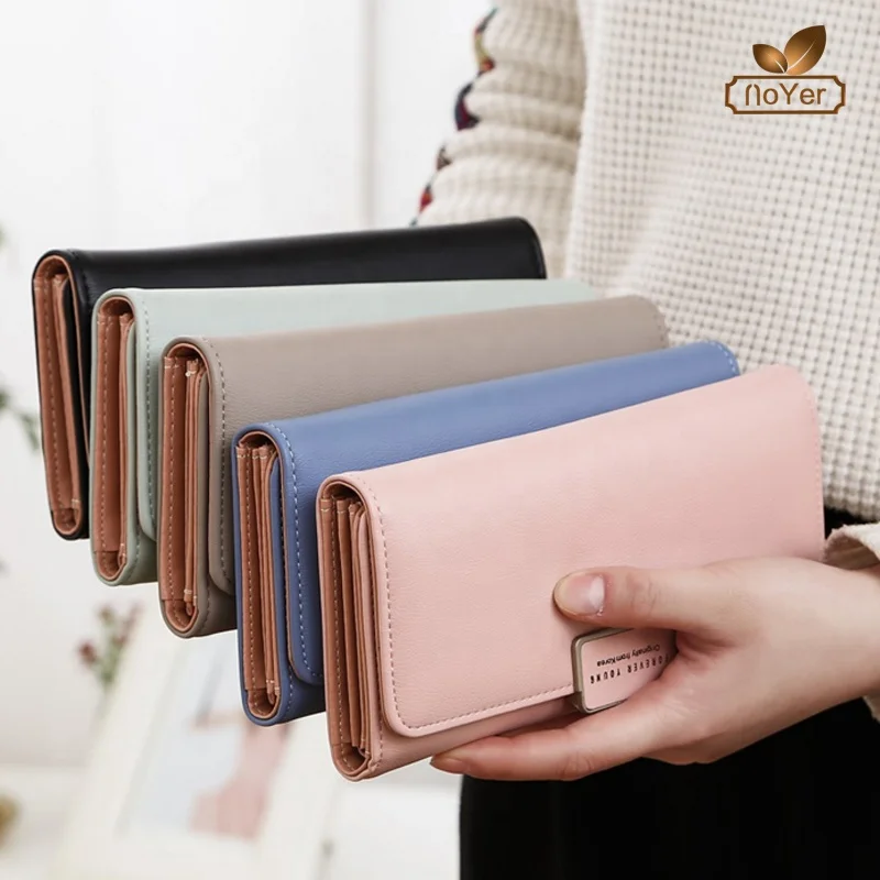 Latest design ladies purse large capacity money clip wallet women long leather wallet, Multicolor
Latest design ladies purse large capacity money clip wallet women long leather wallet, Multicolor
