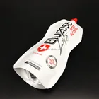 special shape plastic drink bag for juice custom spout pouch stand up bag with nozzle