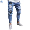 Fashion Calcas Masculinas All Branded Pantalones Damaged Buy Jeans In bulk High Quality OEM Men Ripped Denim Jeans Pants