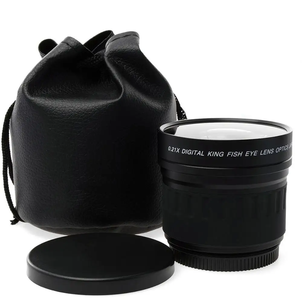 

Lightdow High Definition 52mm Filter Thread 0.21X Fish Eye Super Wide Angle Fisheye Lens for Canon Nikon Dslr Camera Lenses