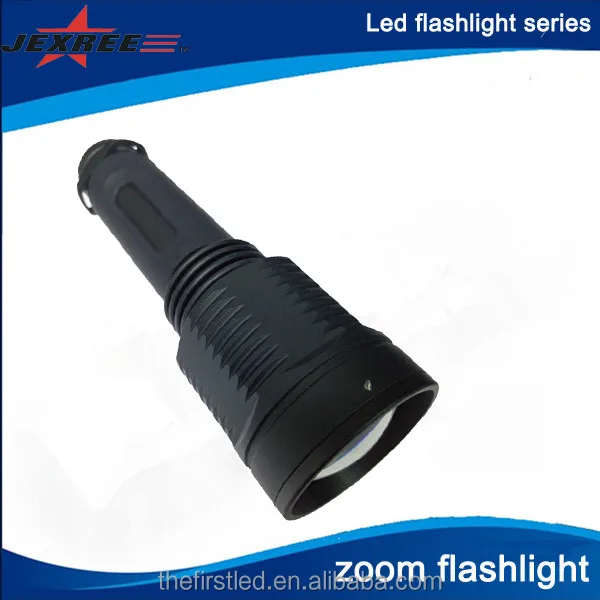 high power rechargeable LED zoom flashlight made in China