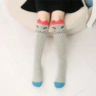 Hot selling cheap girl cute animal pattern indoor knee high fun socks