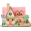 House Garden Villa 3d Wooden Puzzle Wooden House Puzzle Toys For Children Teaching Aids Gifts For Kids