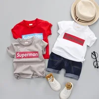 Summer Boy Girls Clothes Sets Letters Cotton 1 2 3 Year T-shirt + Shorts 2PCS Suit Baby Children Toddler Boys Clothing Set
Summer Boy Girls Clothes Sets Letters Cotton 1 2 3 Year T-shirt + Shorts 2PCS Suit Baby Children Toddler Boys Clothing Set