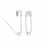 Decorative Silver Locking Safety Pins for Clothes