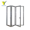 China manufactured commercial and residential aluminium exterior soundproof bifold doors with toughened glass