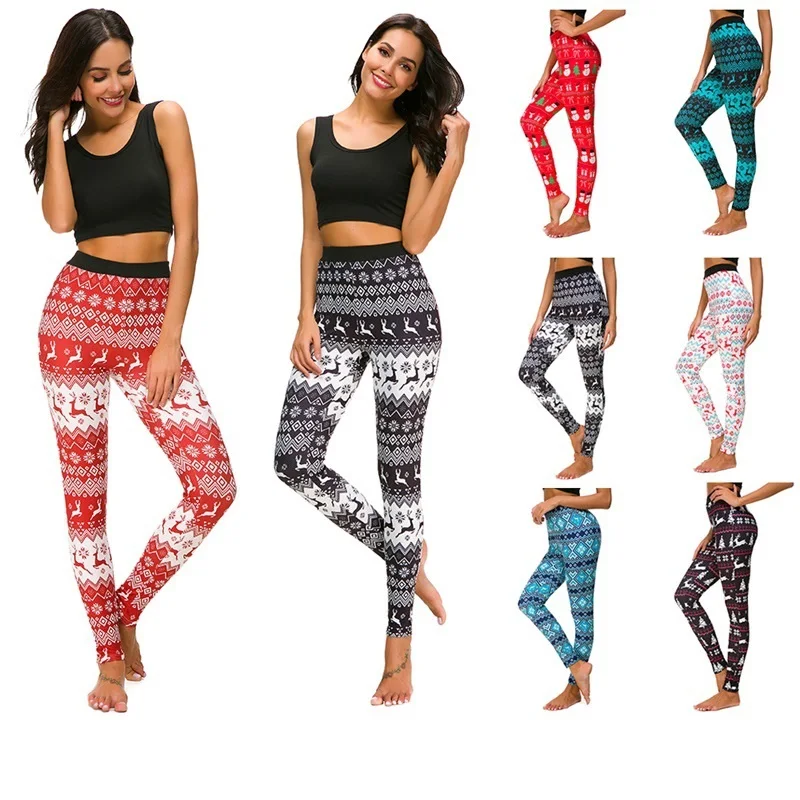 New Hot Sale Christmas Printed Skin Tight Leggings Women Colorful Christmas Leggings Women
New Hot Sale Christmas Printed Skin Tight Leggings Women Colorful Christmas Leggings Women