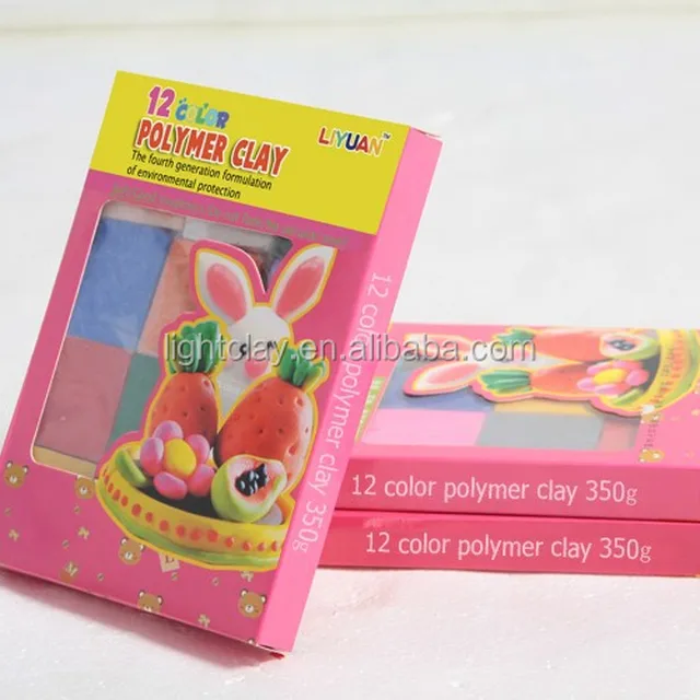 wholesale polymer clay unbaked 12 color polymer clay set