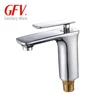 Bathroom Single handle Durable Chrome Plated Brass Basin Mixer