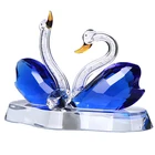 2019 High Quality New Product Ideas Crystal Swan Figurines For Wedding Favor Souvenir promotion gift