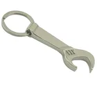 Hot promotion custom cool metal wrench shaped bottle opener keychain