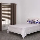 Allbright comfortable stripe microfiber bedsheet set cotton printed