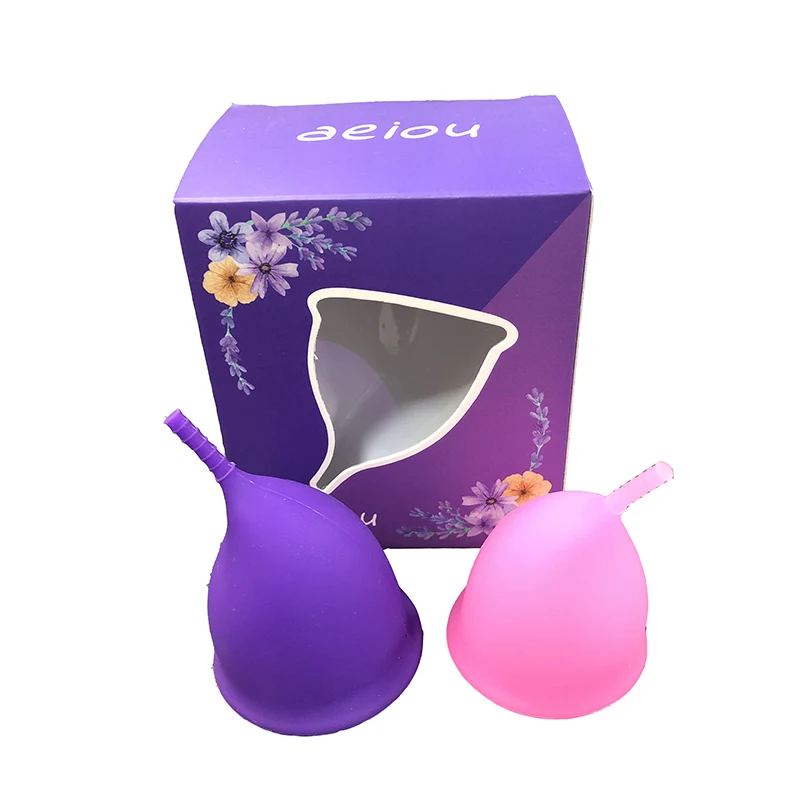 50Pcs Small MOQ High Quality Aeiou Reusable Silicone Menstrual Period Cup, Pink / purple
50Pcs Small MOQ High Quality Aeiou Reusable Silicone Menstrual Period Cup, Pink / purple