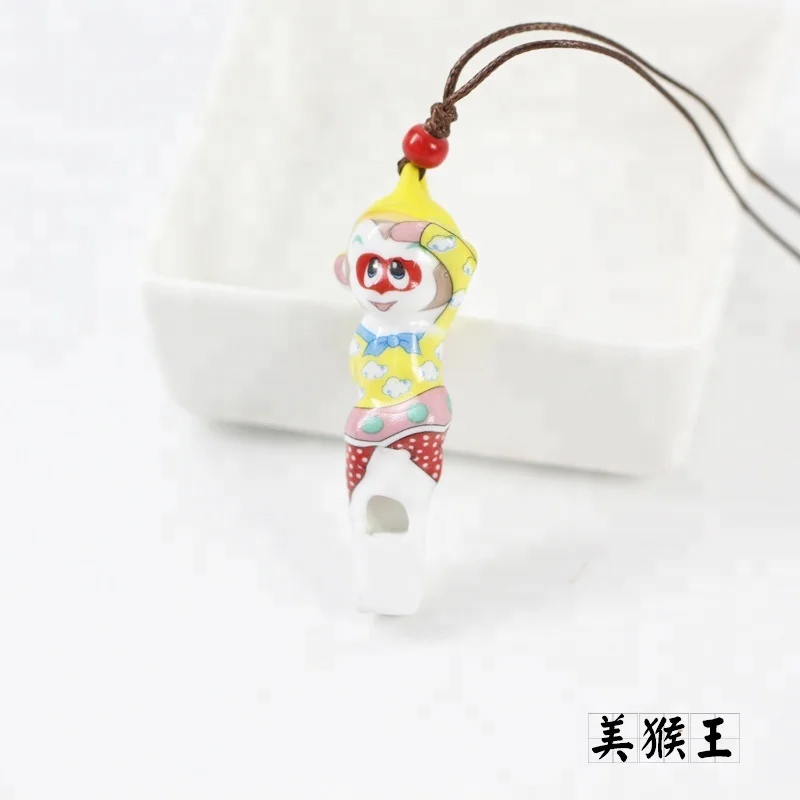 Monkey King whistle ceramic pendant necklace
Monkey King whistle ceramic pendant necklace
