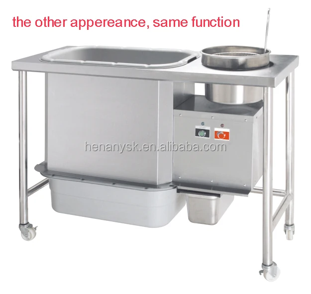 WYN-832  Stainless Steel Frying Chicken Meat Burger Potato Chips Mixing Shrink Wrapping Powder Coating Table Oiled Food KFC Equipment Machine