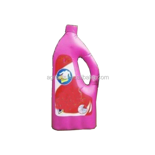 small customized inflatable balloon printed inflatable washing liquid bottle for commercial advertisement promotions S6021