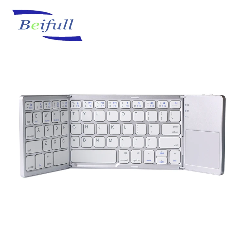 Original factory supply Triple Folding Mini BT wireless keyboard trackpad, White or black
Original factory supply Triple Folding Mini BT wireless keyboard trackpad, White or black