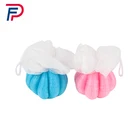 Wholesale Bathroom Body Cleaning Mesh Pouf Sponge Baby Flower Bath