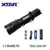 XTAR TZ28 1500 lumen professional durable USA military products police flashlight tactical with rechargeable battery and charger