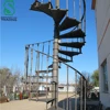 Model 1895 Antique cast iron Metal Spiral Stairs modular staircase