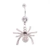 Spider 14G 316L Surgical Steel Dangle Belly Button Ring
