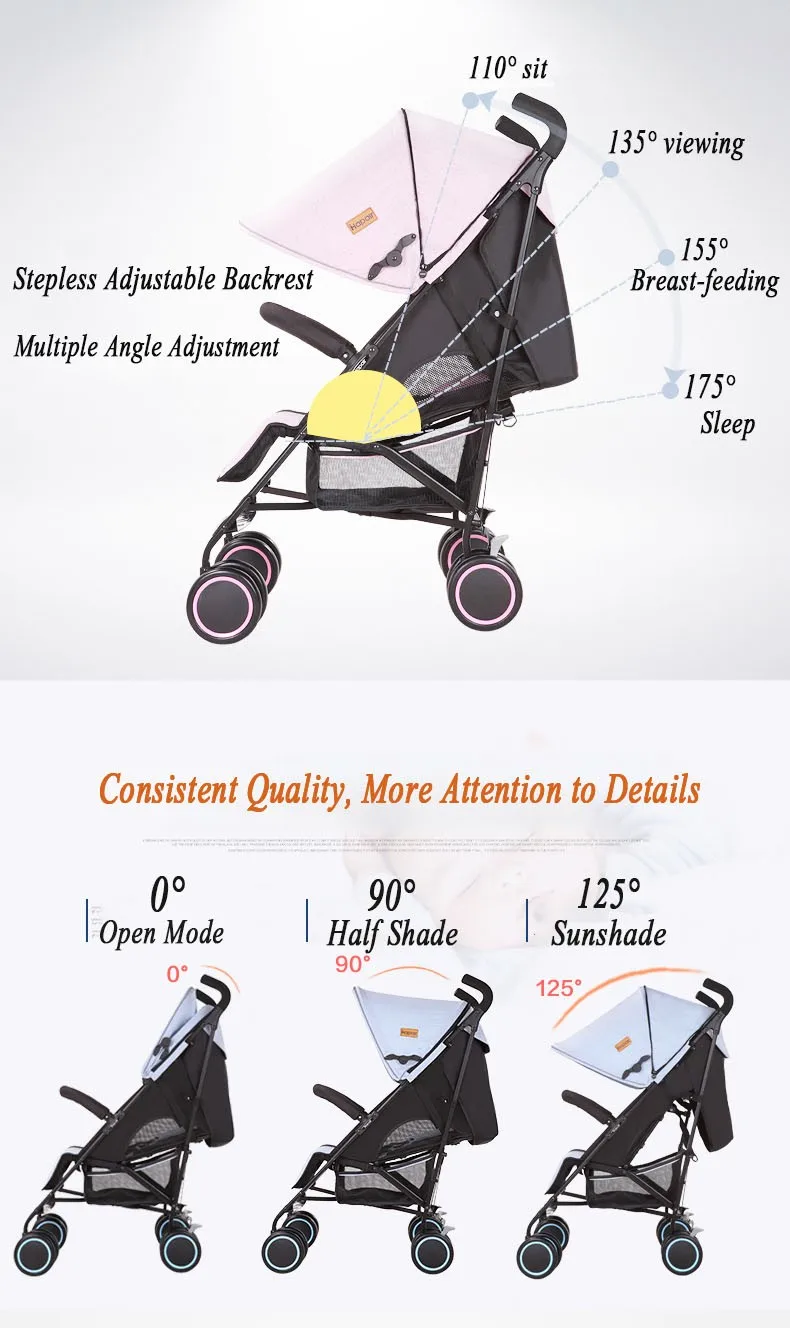 Luxury Baby Stroller Hapair with EN Certificate