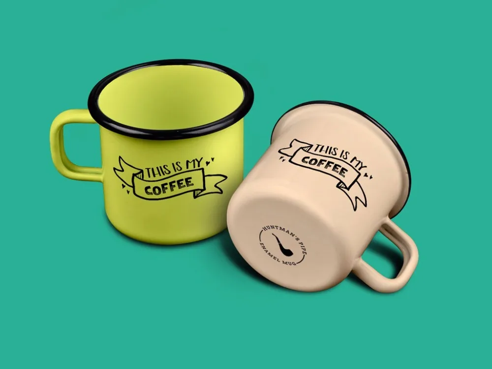 new design enamel mug coffee cup/milk/tea enamel
