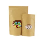 3 layer eco friendly snack food packaging bag kraft paper bag
