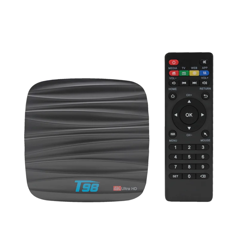 Excel Digital Latest Tv Box T98 Allwinner H6 Quad-Core Android 8.1 Support 4K Tv Box 2GB 16GB Smart Set Top Box
Excel Digital Latest Tv Box T98 Allwinner H6 Quad-Core Android 8.1 Support 4K Tv Box 2GB 16GB Smart Set Top Box