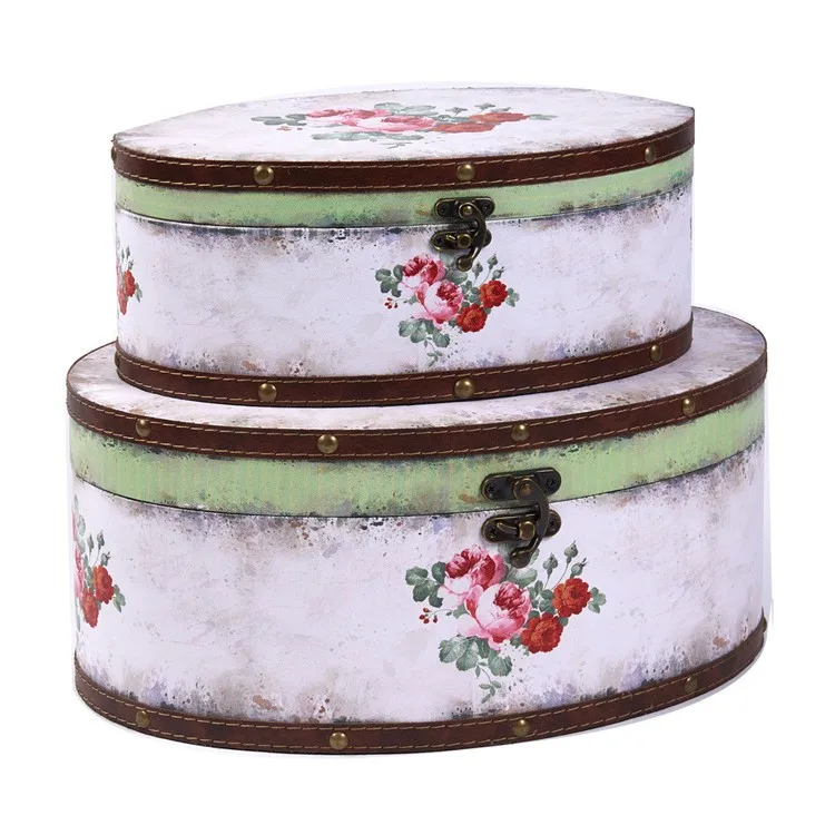 Extra Large Round Decorative Vintage Hat Boxes With Lids Buy