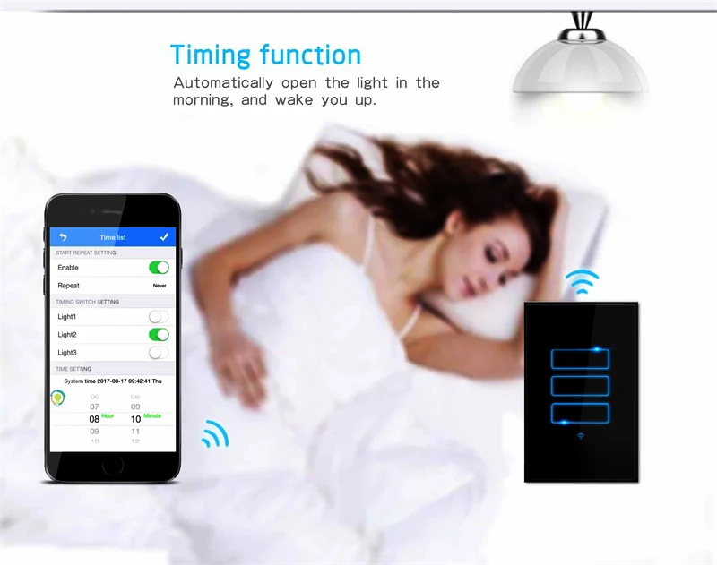 LANBON New Model Switch intelligent voice control built-in wifi module wall light switch beyond ZigBee zwave no need gateway - ANKUX.COM