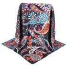 Hot selling custom design 90x90 small luxury digital printing silk scarf