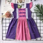 wholesale kids rapunzel story princess dress children clothes girl dresses girl knitted boutique clothing