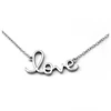 Fashion 925 Sterling Silver Script Word Love Necklace Customized Name Pendant Necklace