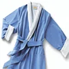 100% Polyester Hooded Plush Microfiber Bathrobe Shower Robe Hotel Spa Robes