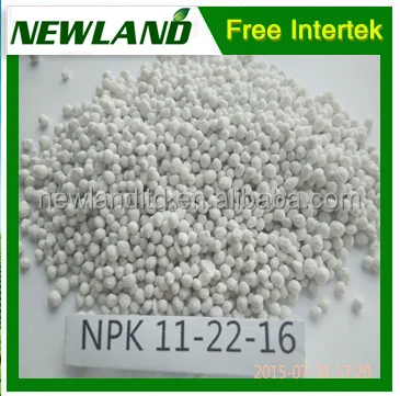 Compound fertilizer NPK granular 11-22-16