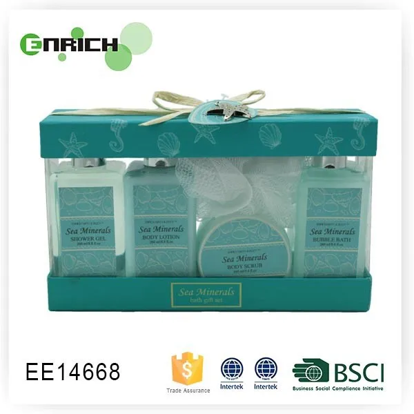 promotional natural spa bubble bath set