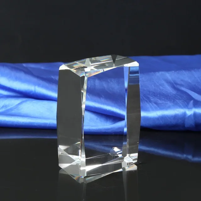 hot sale 3d laser customized photo engraved crystal blank clear