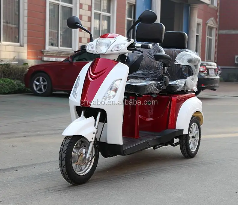 60v 20ah 1000w 3 Wheel 2 Seat Electric Tricycle For 2 Adults Person