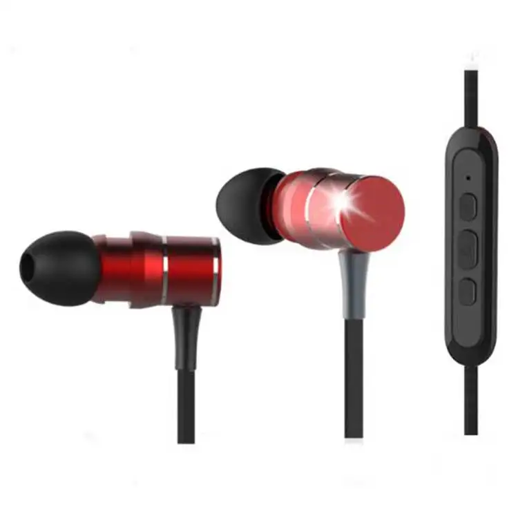 2018 Professional Quality Stereo Wireless Headset Magnet Metal In-ear Sport Blue tooth Earphone, Red;black
2018 Professional Quality Stereo Wireless Headset Magnet Metal In-ear Sport Blue tooth Earphone, Red;black