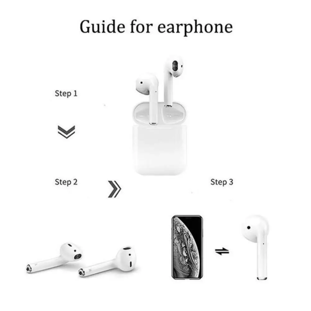 Thailand India Colombia Different Quality i12 Wireless Headset TWS Bluetooths Earbuds12 hours High Bass Music Headphones - ANKUX.COM