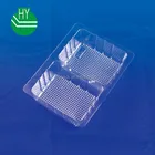 plastic bread/biscuit inserted tray with two compartments