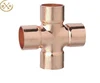 High Pressure Equal Cross 4 Way Weld Coupling Copper Pipe Fitting