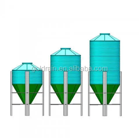 Hot-galvanized small grain silo for sale