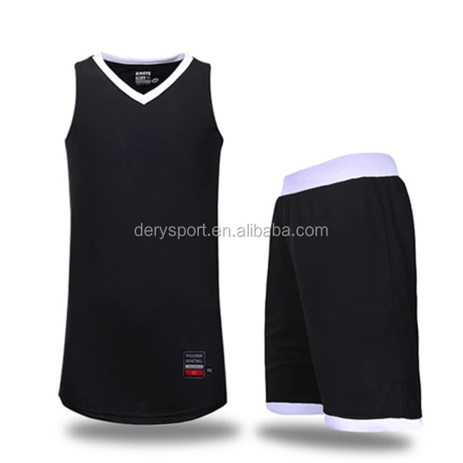 plain black basketball jersey