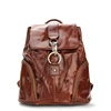 Simple genuine leather lady fashion leather backpack