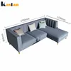 Home furniture living room modern chaise lounge sofa I shape for hotel villa