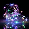 Wholesale Mini Copper Ultra Thin LED String Christmas Solar Powered Outdoor Micro Fairy Lights