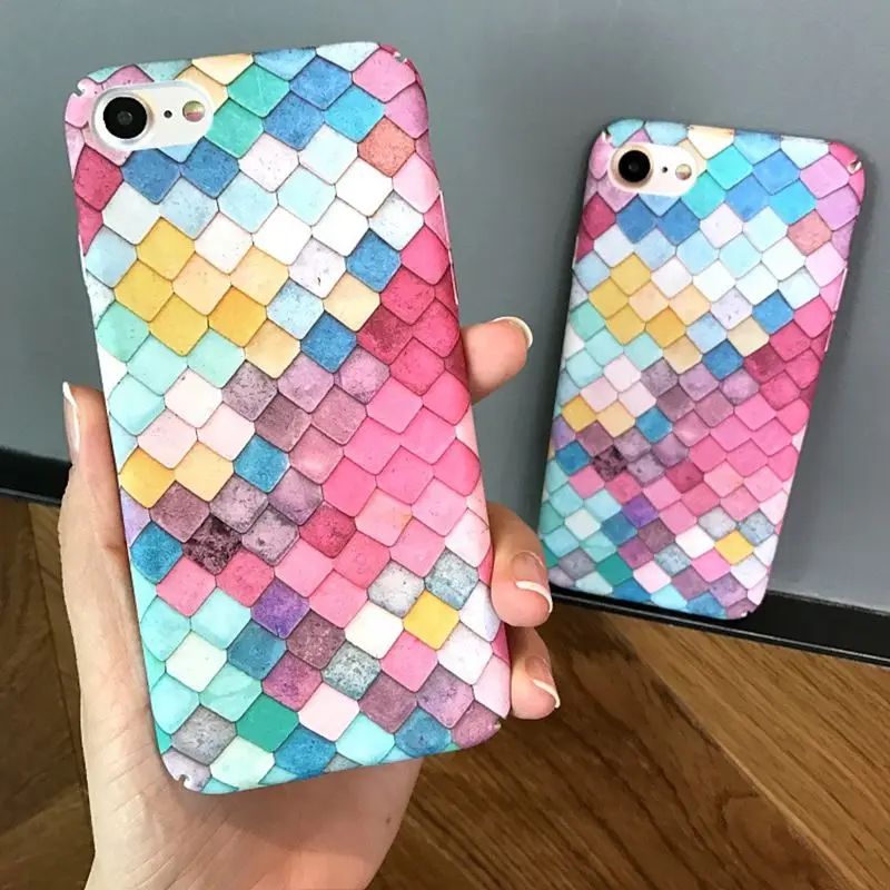 Colorful 3D Scales Squama Matte Oil Hard Phone Cases For iPhone 7 7Plus 6 6SPlus Korean Girls Mermaid Cover Shell Fundas
Colorful 3D Scales Squama Matte Oil Hard Phone Cases For iPhone 7 7Plus 6 6SPlus Korean Girls Mermaid Cover Shell Fundas