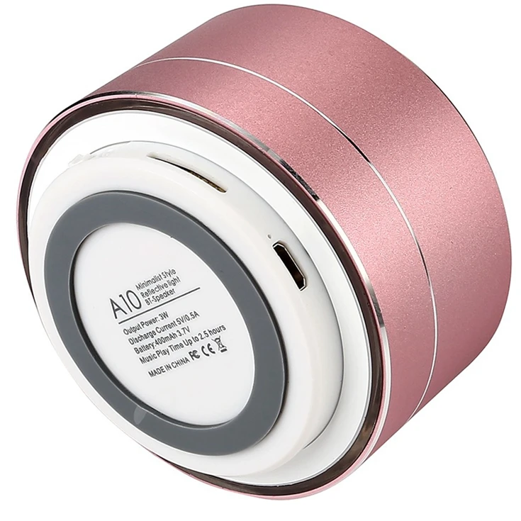 2019 Best A10 Portable Wireless LED Bluetooth Speaker With Mic TF card FM radio - ANKUX.COM